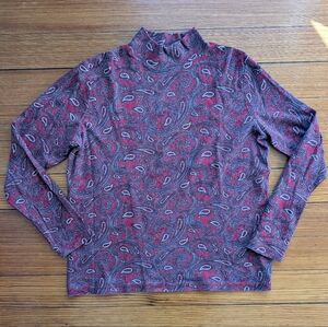 Vintage Paisley Turtleneck